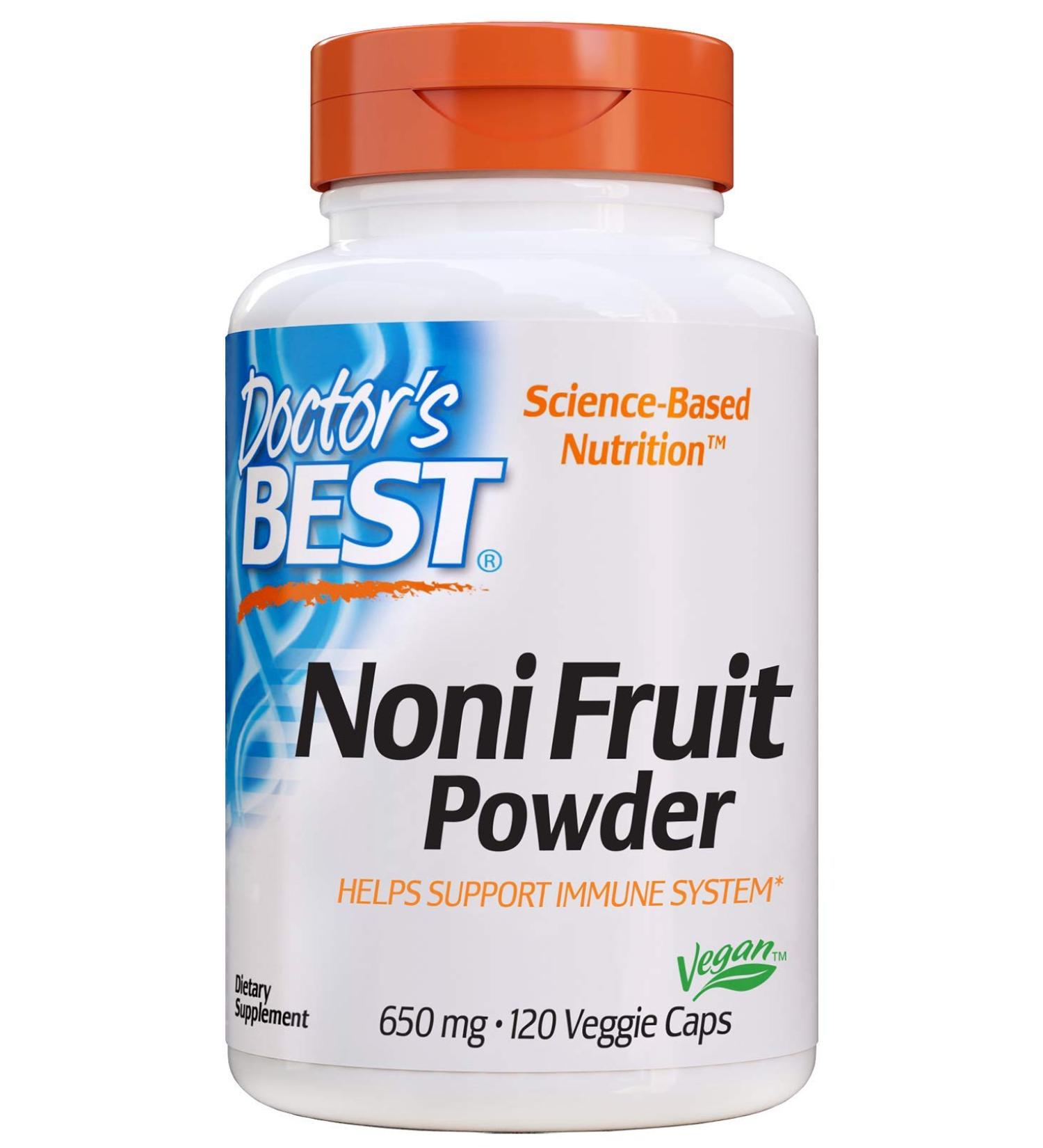 Doctor's Best Noni Concentrate 650mg - 120 Veggie Capsules - Buy Online on GoSupps.com