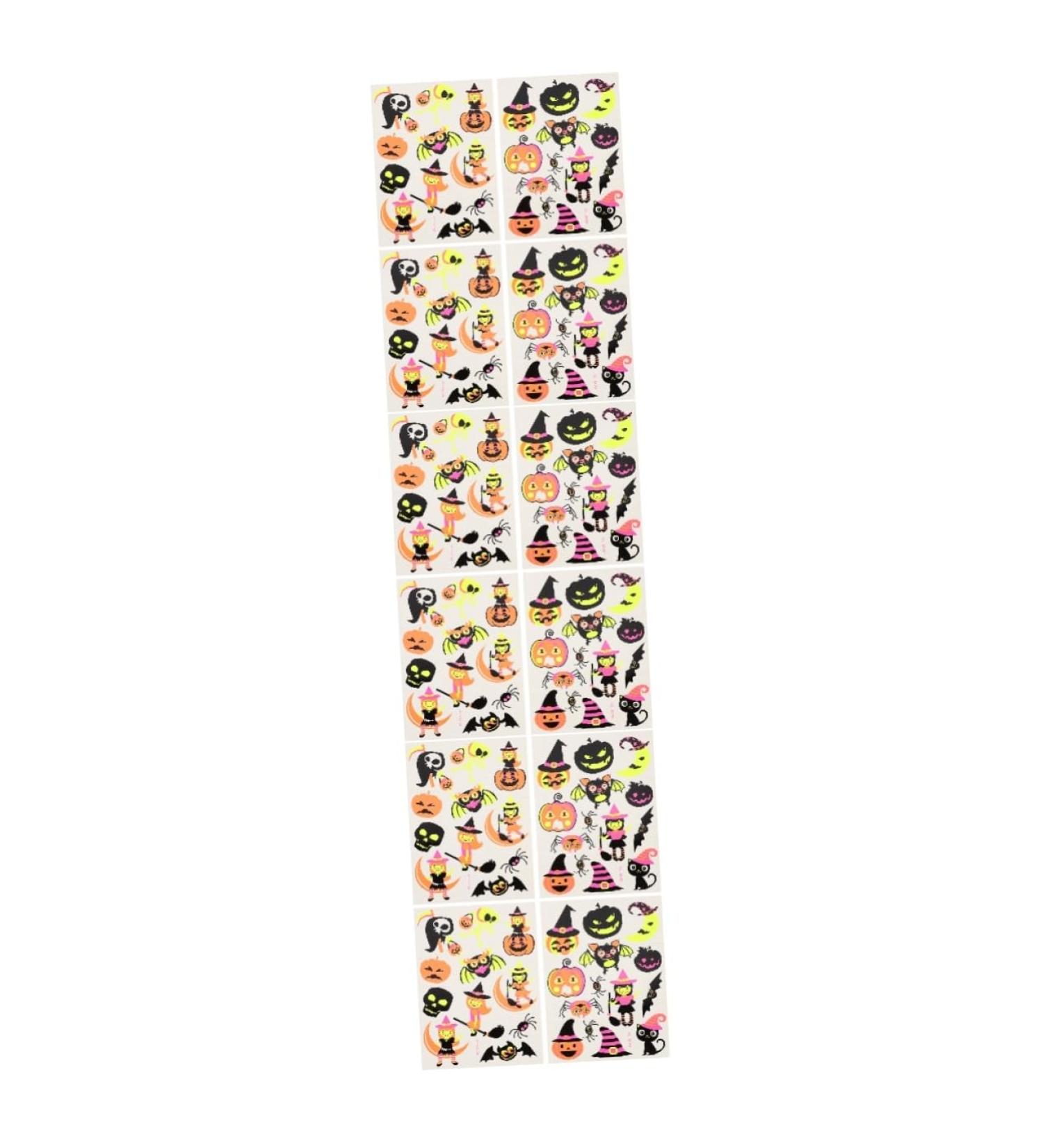 Didiseaon 12 Sheets Halloween Face Lifting Belt Halloween Party Accessories Halloween Stickers for Face Children Face Stickers Grimace Pumpkin Stickers Party Sticker Cartoon Face - Buy Online on GoSupps.com