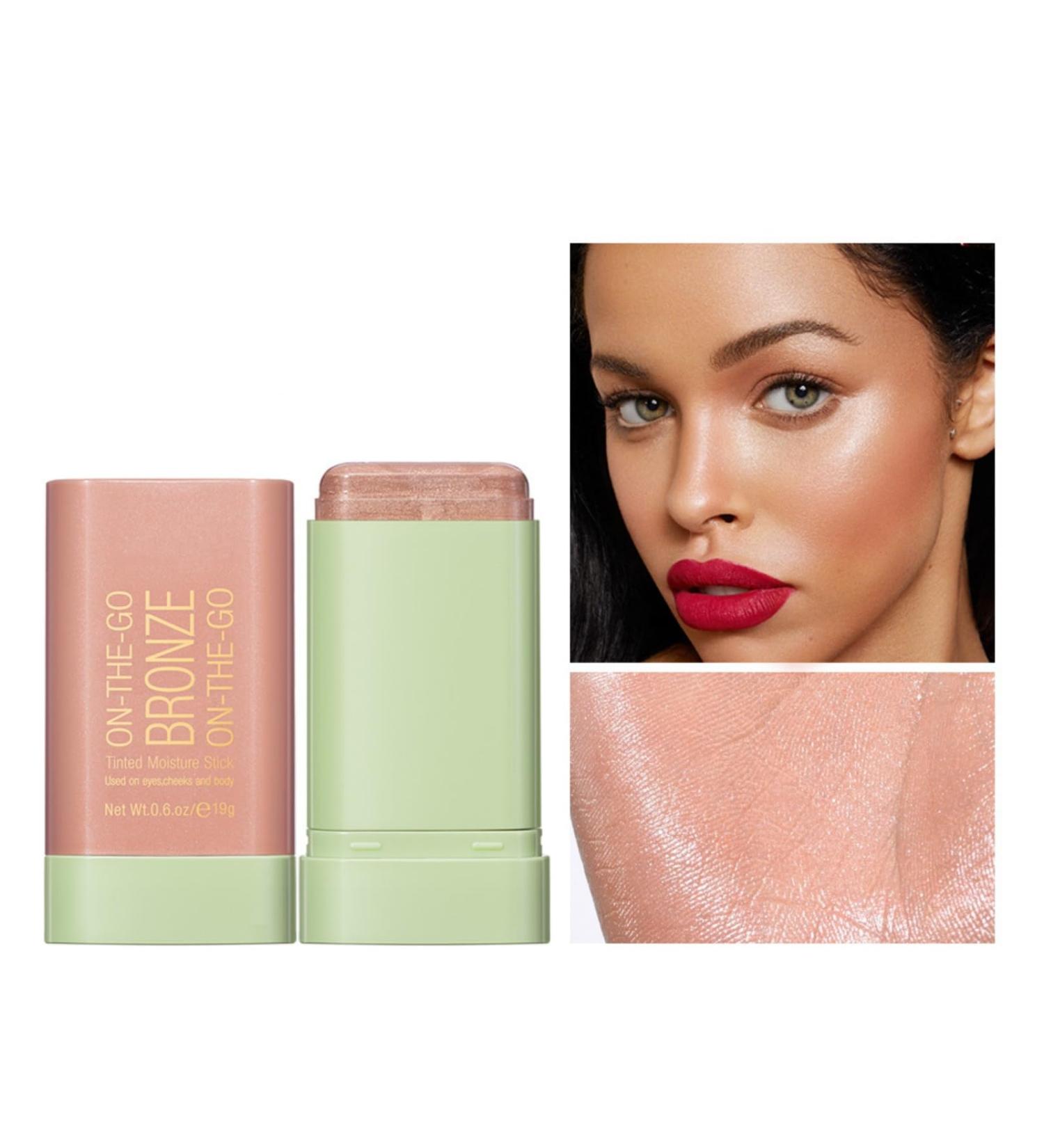Buy Bronzer Stick - 4 Colors - Blendable & Buildable Face Shaping Cream Contour - Long Lasting (02 Soft Glow) - International Shipping - Buy Online on GoSupps.com