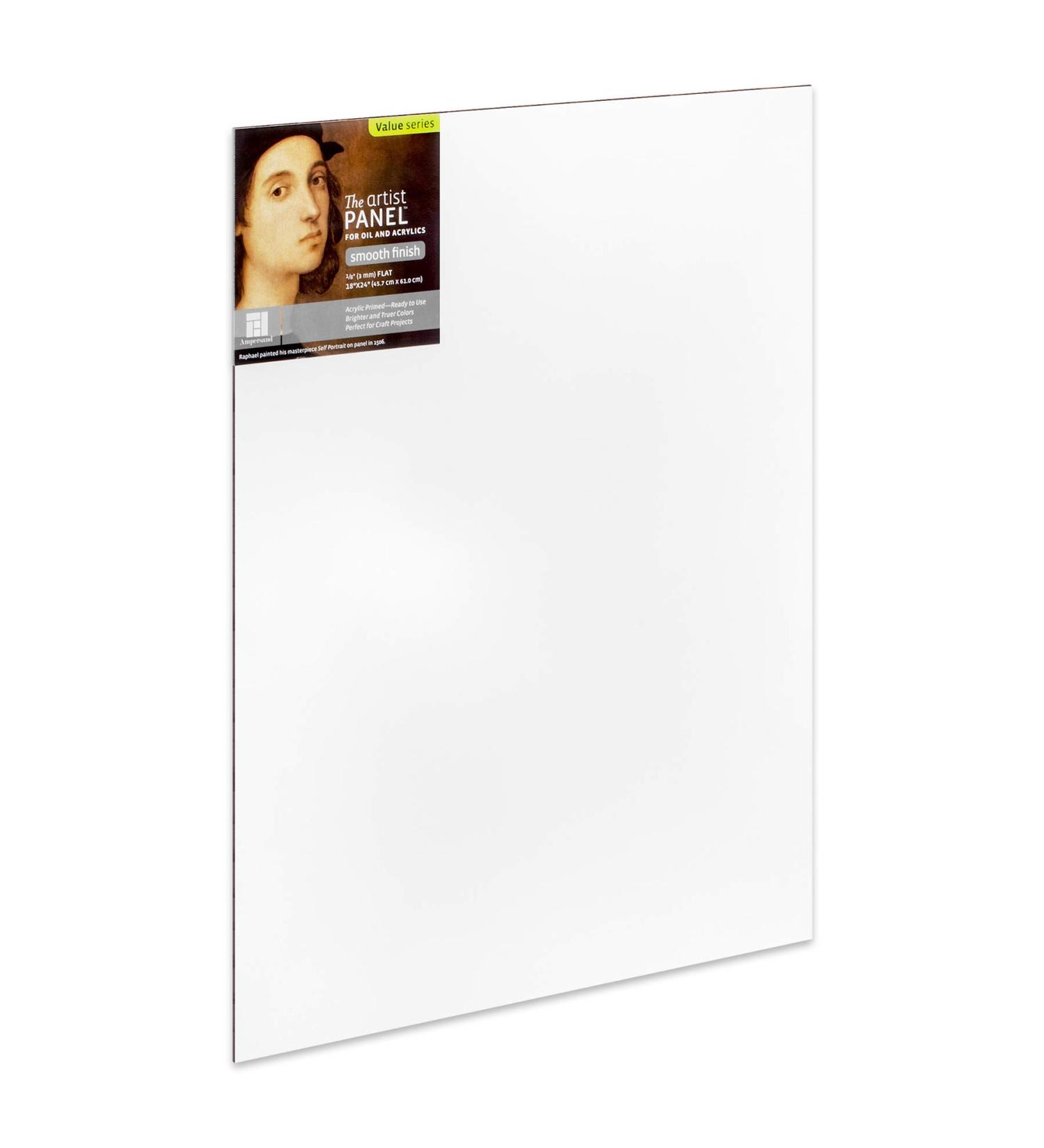 Ampersand Wood Gesso Painting Panel 18x24 - 1/8 Inch Depth, Primed Smooth Surface | Flat Artist Panel - Buy Online on GoSupps.com