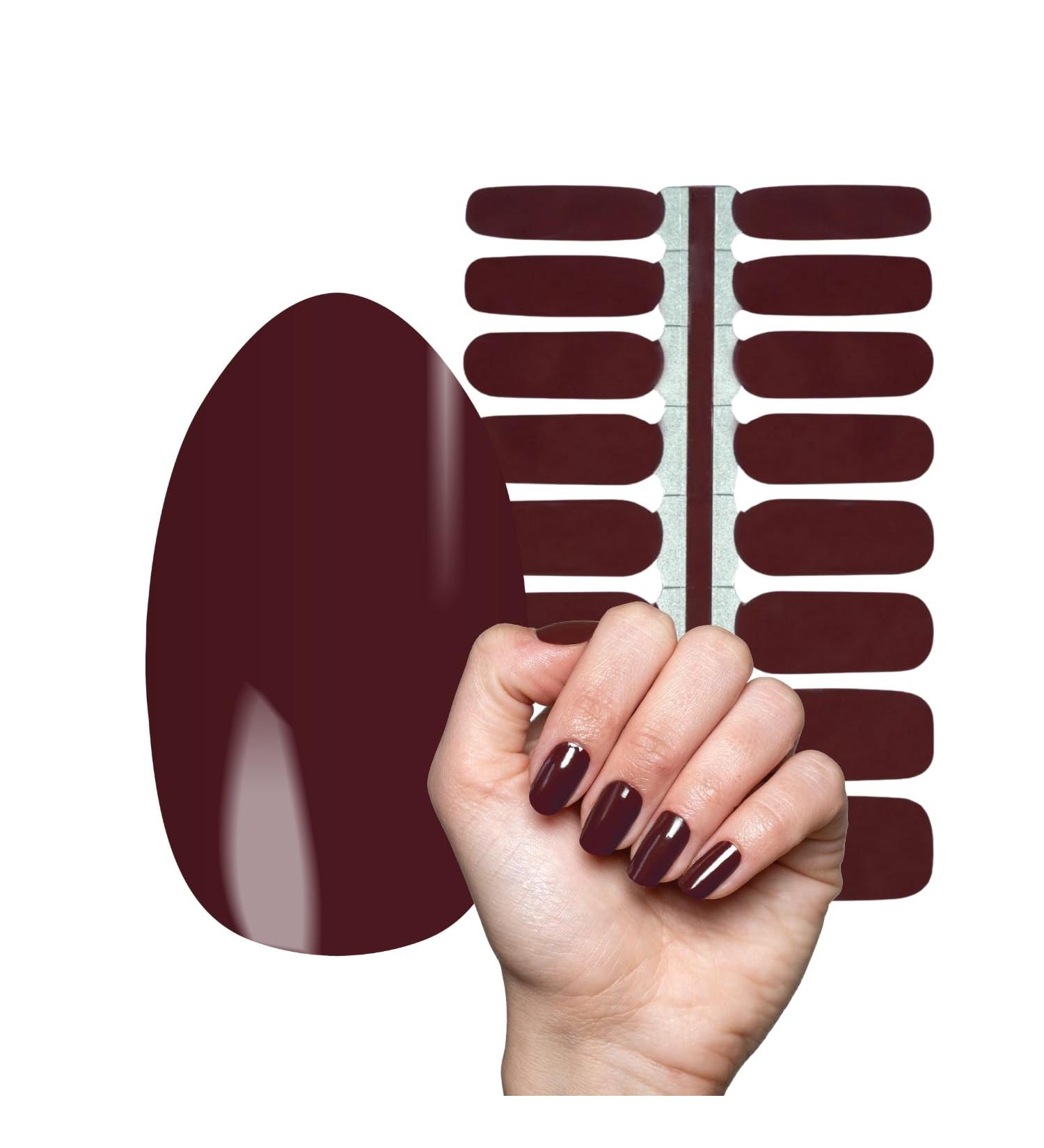 Premium Brown Nail Foils | Ultra-Thin Self-Adhesive Nail Polish Strips | Compatible with All Nail Types - Buy Online on GoSupps.com