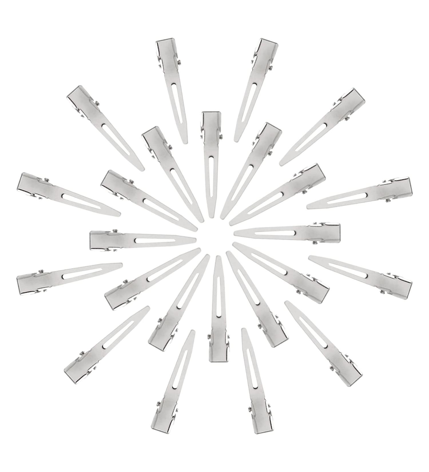 Buy Mlloaayo 24 Pack Professional Hair Clips - No Kink Curl Clips for Salon & Stylist Tools - Silver Cut Styling Accessory - Buy Online on GoSupps.com