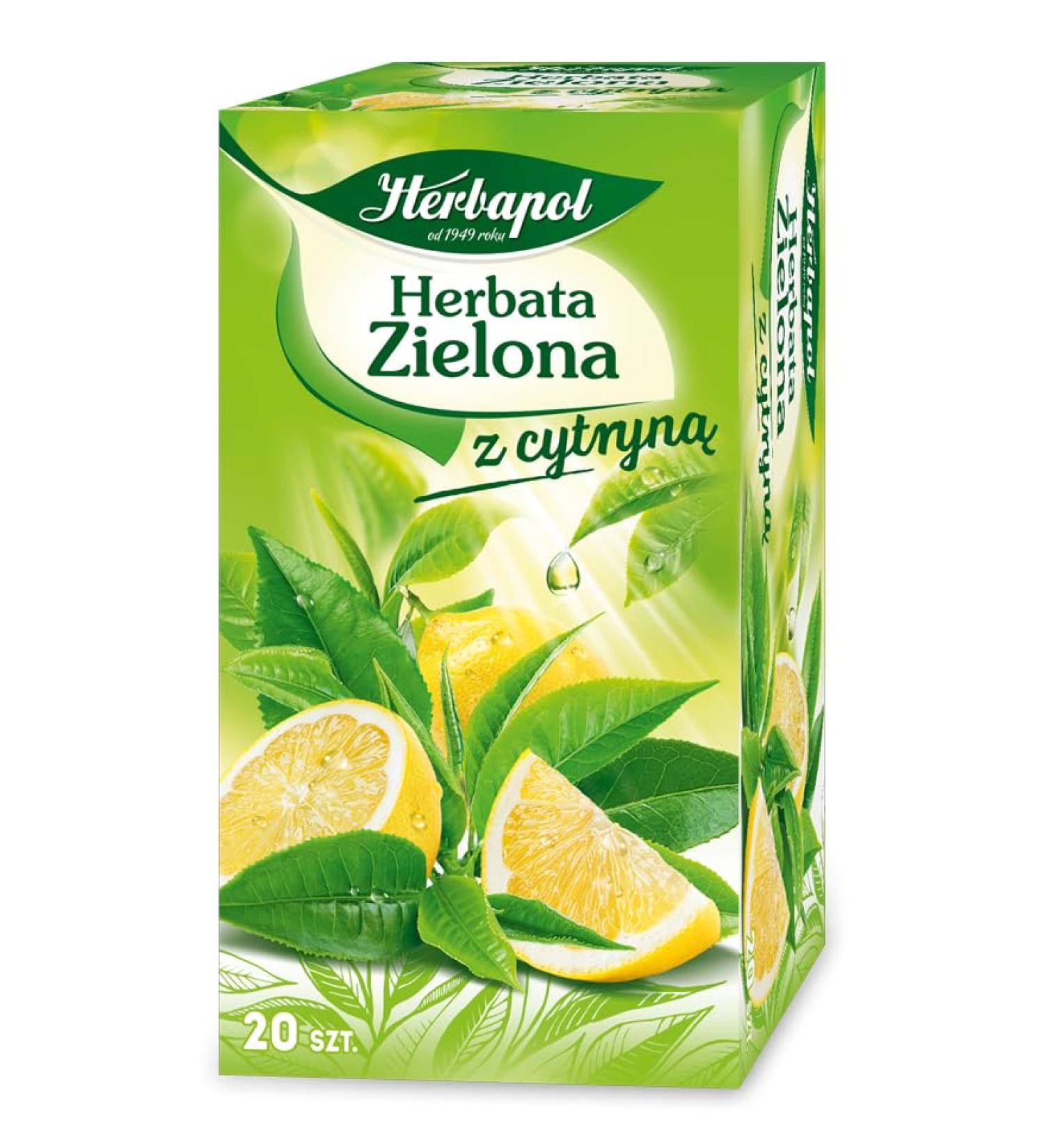 Green Tea With Lemon Herbal Tea Natural Pure And Refreshing Herbal Fruit Infusion Herbapol