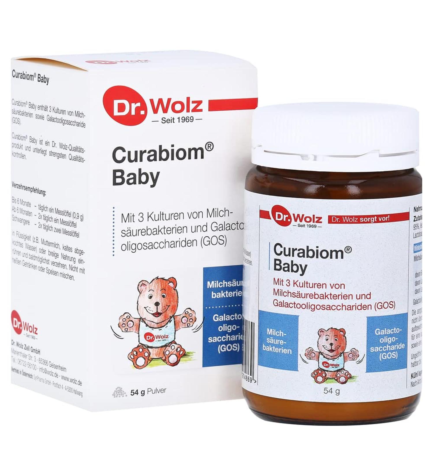 Curabiom Baby by Dr. Wolz especially for babies and pregnant women with lactic acid bacteria and GOS 54 g 201