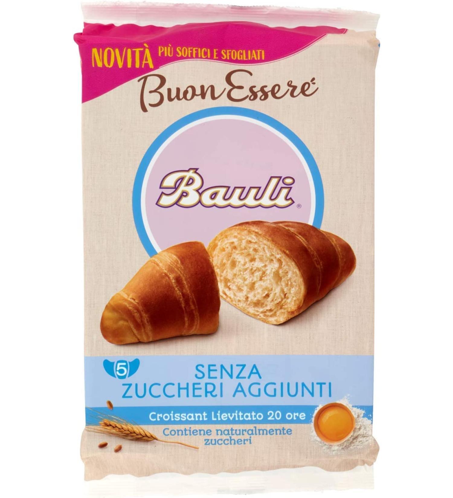  Italian Gourmet E.R. Bauli Croissant Buonessere Without Added Sugar Croissants without added sugar 185 g + Pulp Italian Gourmet 400 g - Buy Online on GoSupps.com
