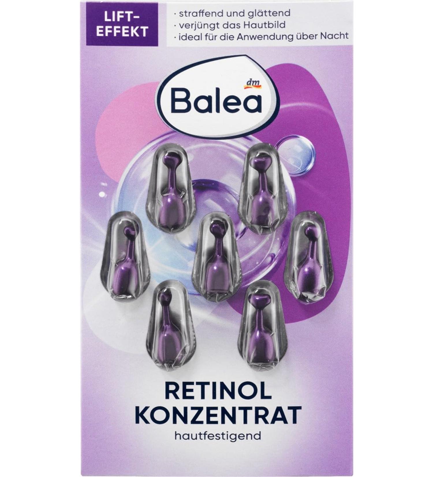 Balea Concentrate Retinol Serum - 7 Capsules for Youthful Skin | International Shipping Available - Buy Online on GoSupps.com