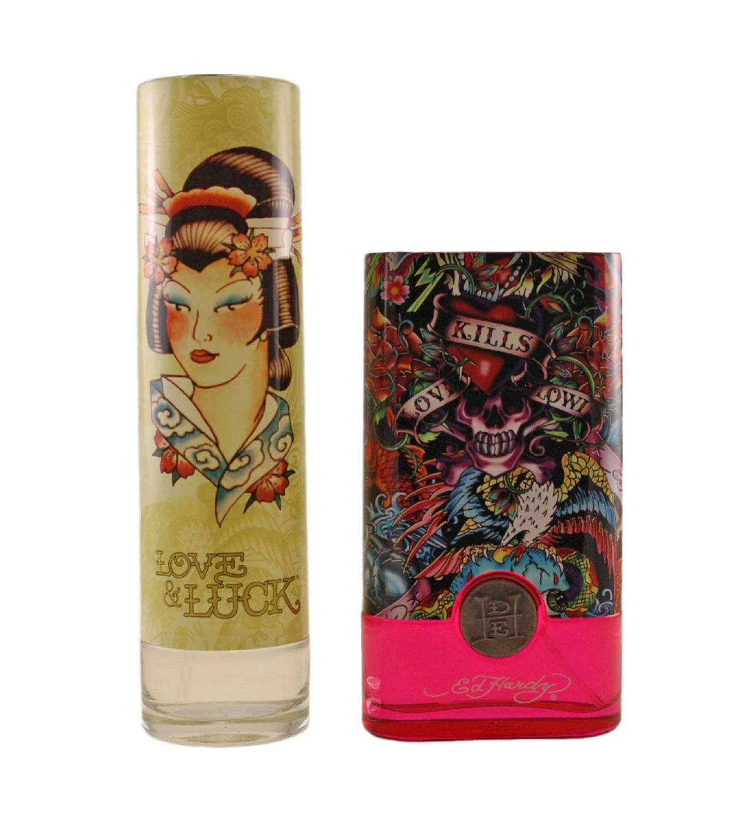 Ed Hardy Christian Audigier Love & Luck 2pc. Gift Set for Women 3.4 Fl Ounce