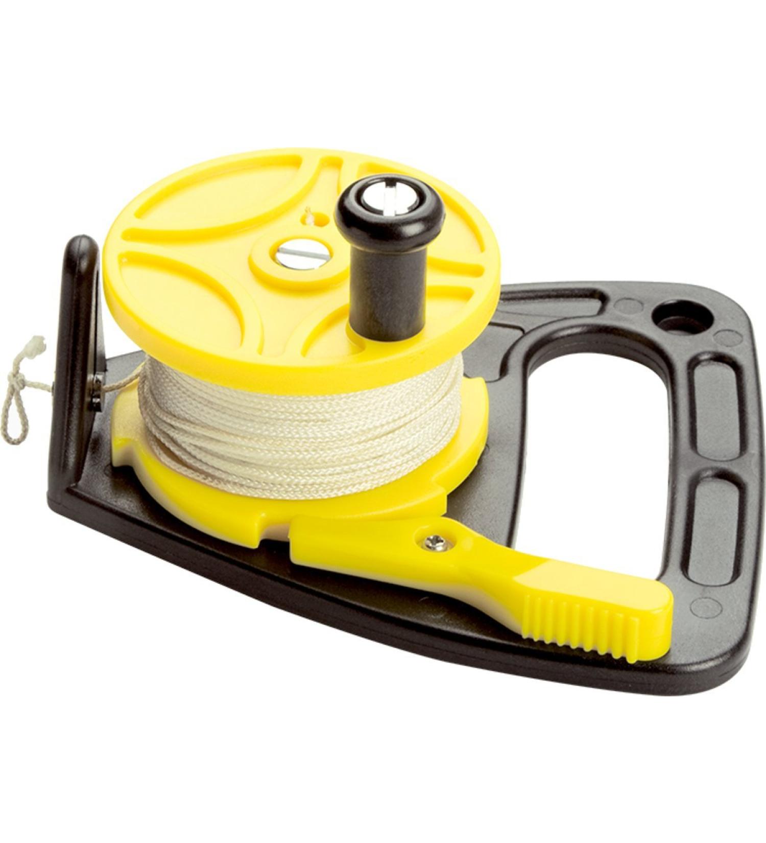 ScubaMax Dive Reel with a Thumb Stopper Yellow 150