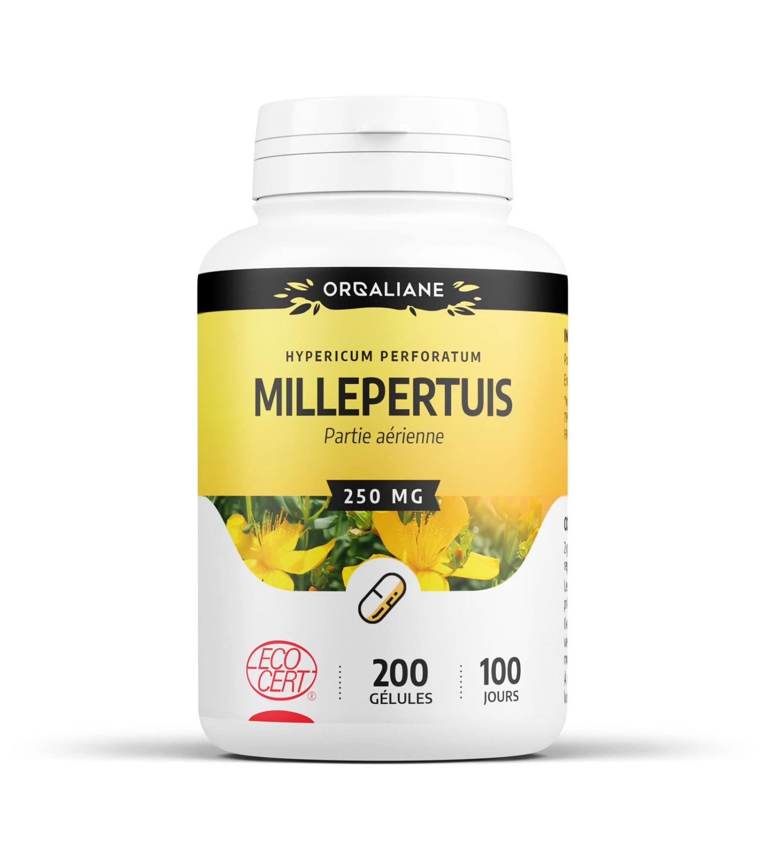 St. John's wort 250 mg - 200 capsules - Ecocert certified - Buy Online on GoSupps.com