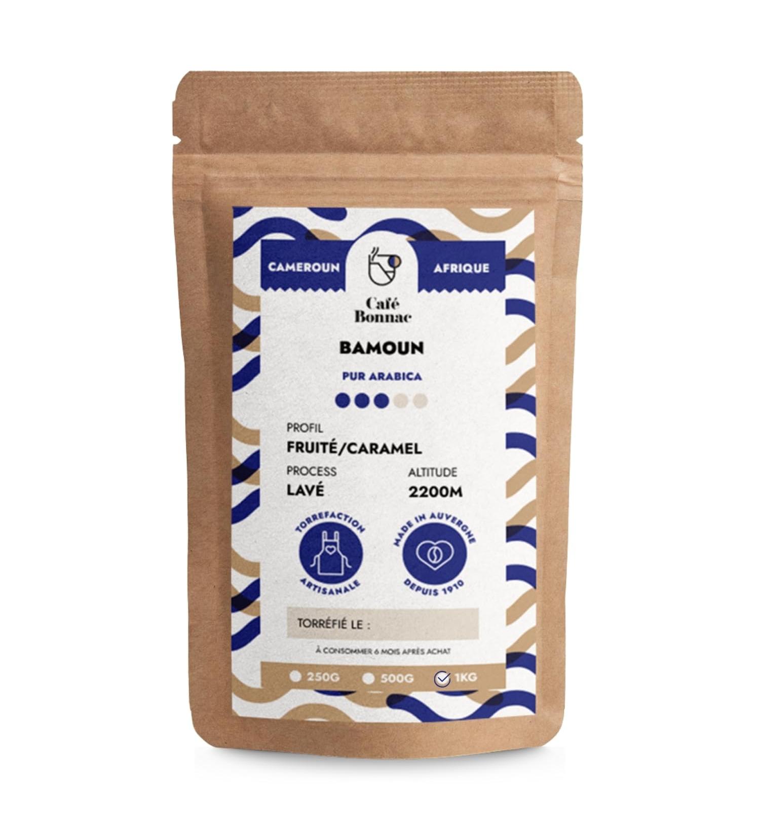 Caf en Grain du Cameroun 100% Arabica Origine Bamoun 1kg Torr faction Artisanale Fran aise Caf Bonnac Notes Douces et Florales Id al Expresso ou M thode Douce 1 1 kg (Lot de 1) - Buy Online on GoSupps.com