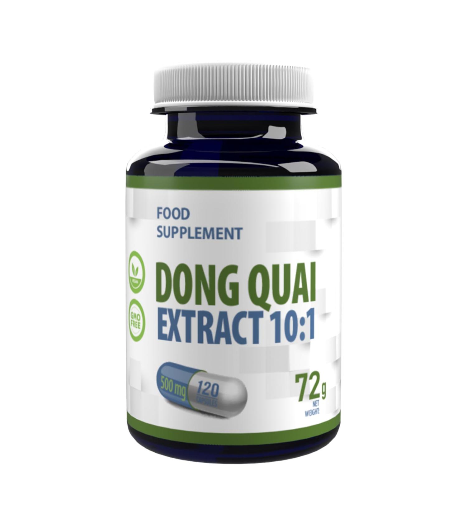 Hepatica Dong Quai 5000mg 101 Extract 500mg 120 vegan capsules High Strength Hormonal and Menstrual Support Tested by 3rd party in laboratories - Buy Online on GoSupps.com