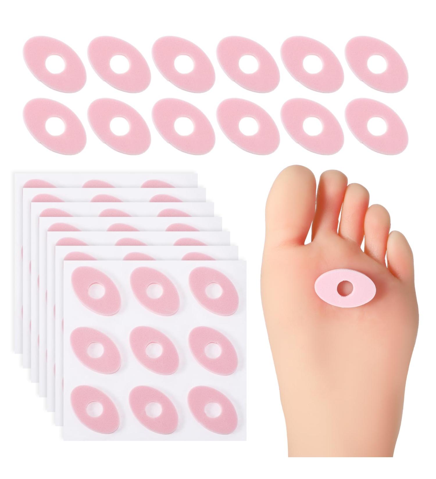 Sibba Callus Cushions - 72 Pcs Round Foam Padding for Corn Removal Waterproof Self-Stick Adhesive Pads for Blisters & Sore Spots - Soft Foot Stickers for Comfort - Buy Online on GoSupps.com