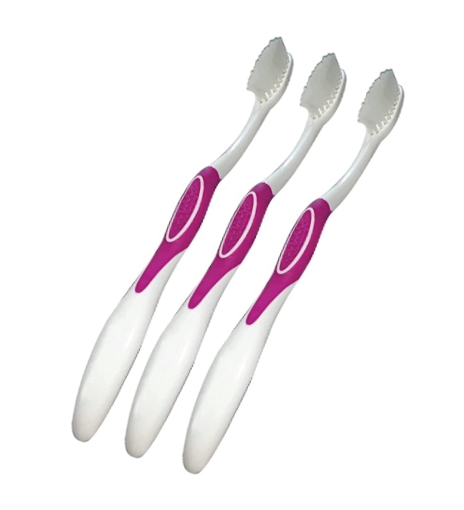 SDC Extra Soft Manual Toothbrush for Sensitive Gums - Ideal for Perio Therapy | 3-Pack for Optimal Oral Care - Buy Online on GoSupps.com