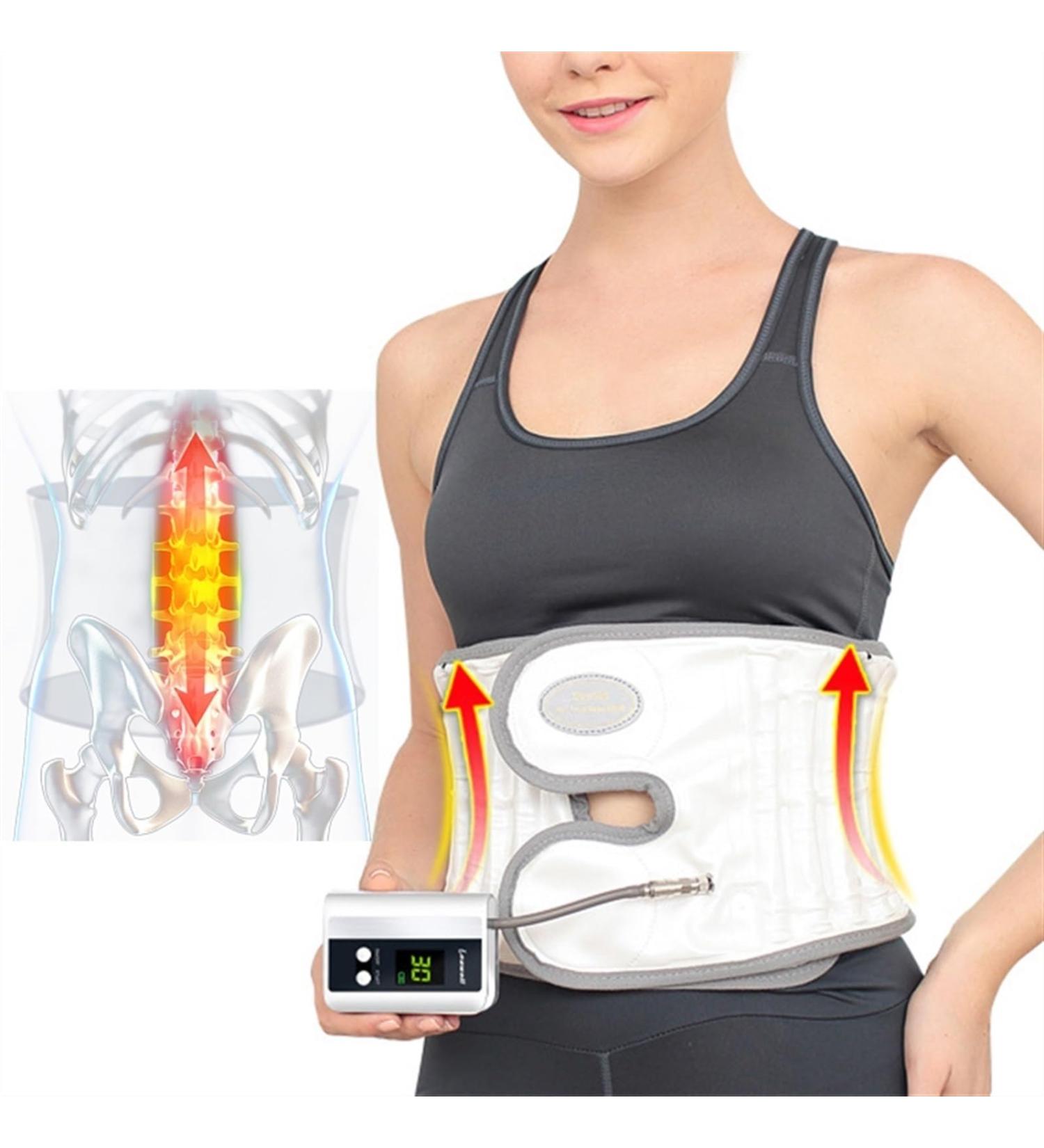 Decompression Belt for Lumbar Support | Adjustable Air Massage Belt for Herniated Disc & Back Pain Relief - International Shipping Available - Buy Online on GoSupps.com