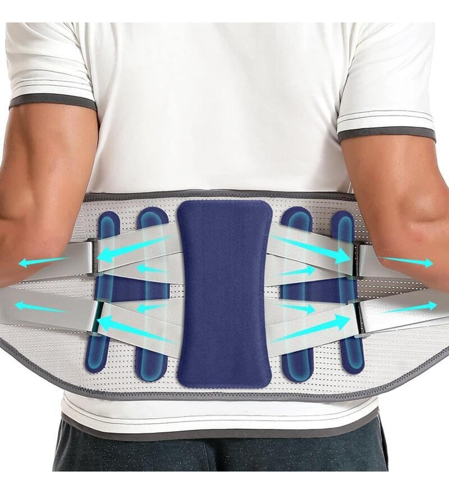 Men Lower Back Brace Women Lumbar Support Belt With 4 Support Stays Breathable Waist Decompression Band Back Pain Relief For Sciatica Scoliosis Herniated Disc (Color : Blue Size : L) lofty ambition Blue XXL - Buy Online on GoSupps.com