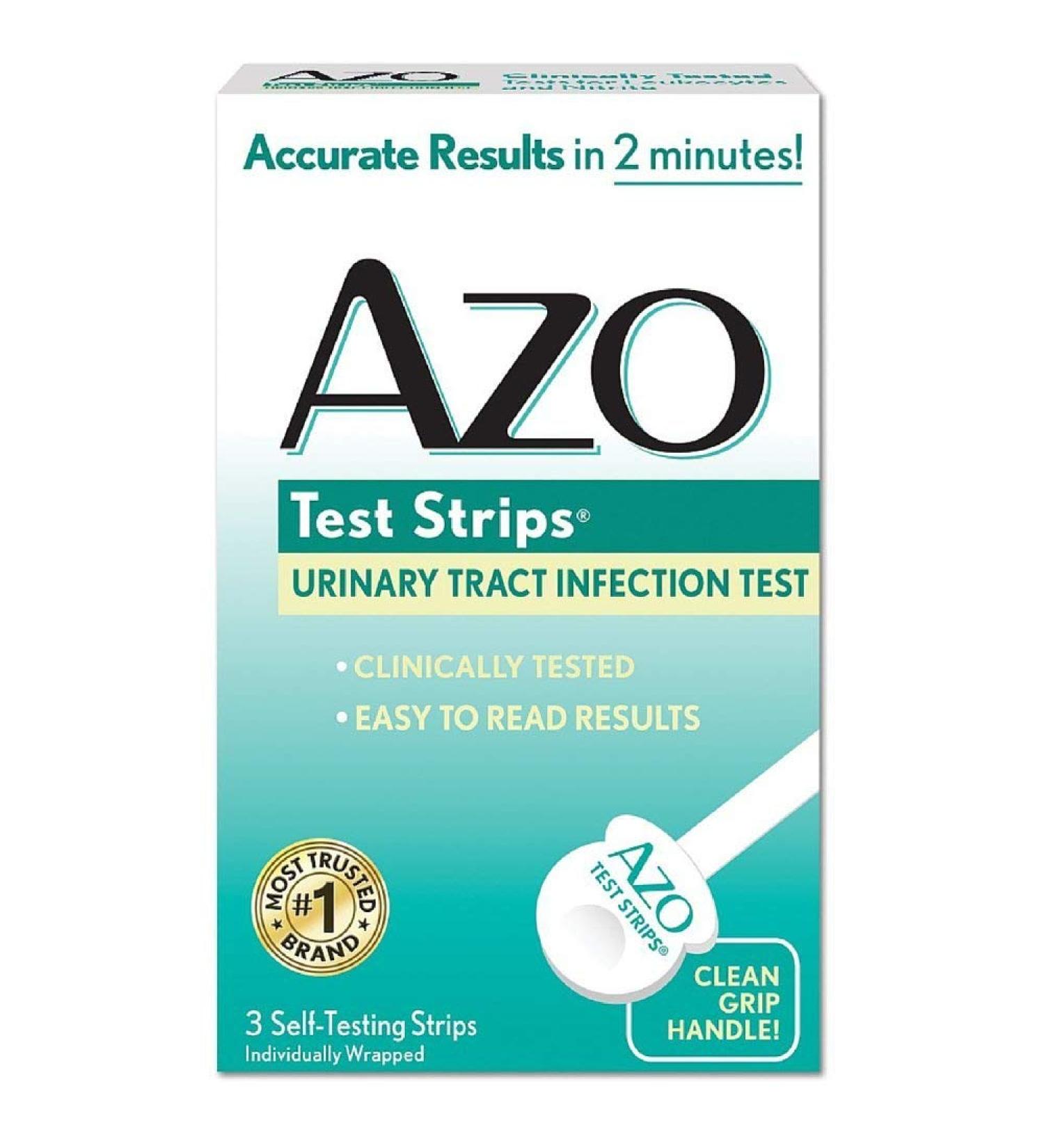 AZO Urinary Tract Infection Test Strips 3 Strips Per Box (2 Boxes)