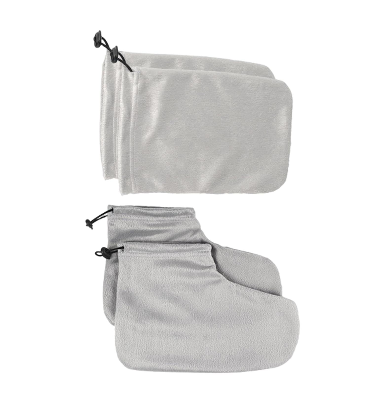 1 paire de gants d' pilation la cire de paraffine chaussettes de bain r glables chaussettes d'hiver isol es accessoires pour la maison et les d placements gris B B Gris - Buy Online on GoSupps.com