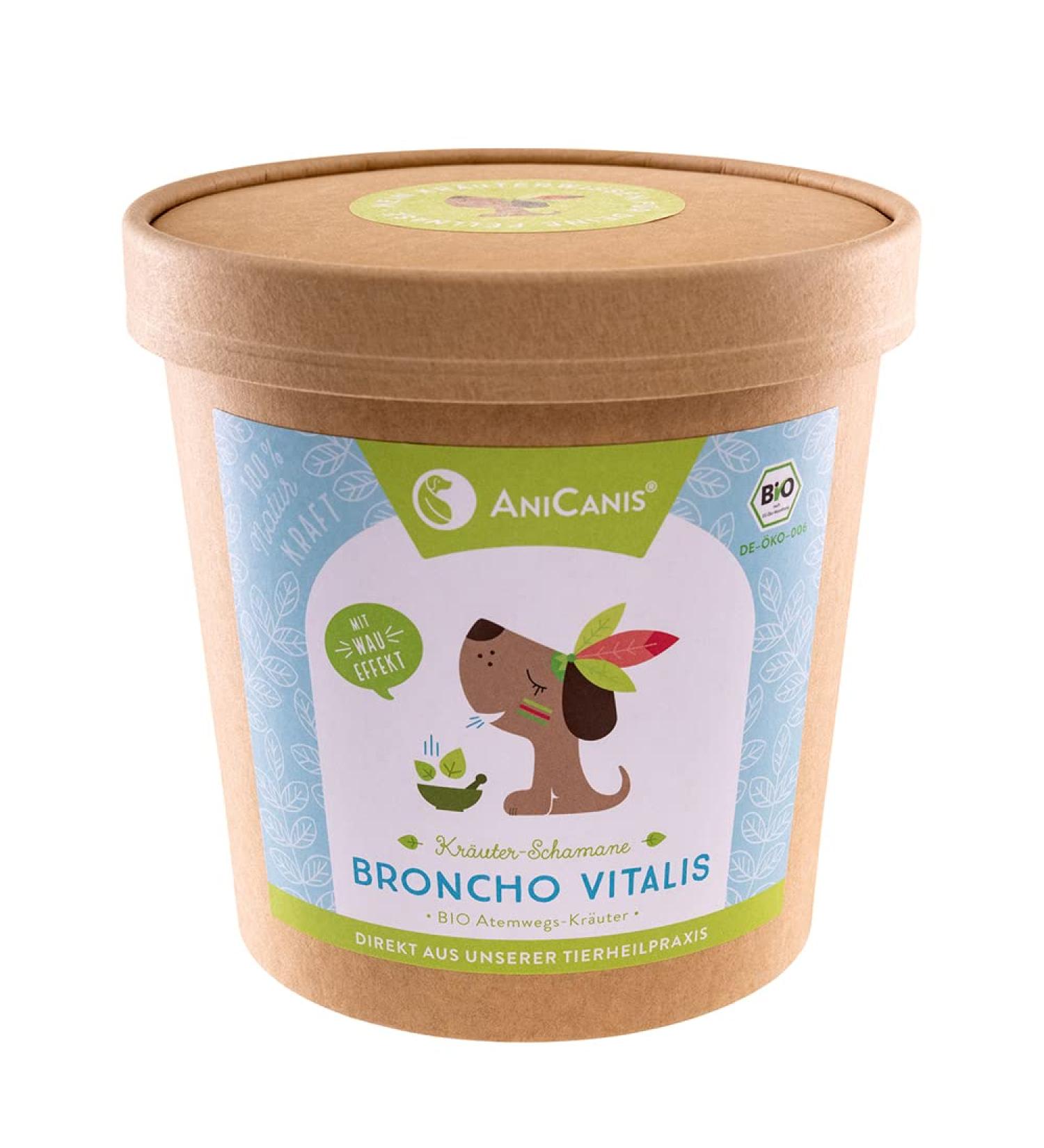 Anicanis Bio Herbal Mix Broncho Vitalis for Dogs - Organic Respiratory & Bronchial Support - 125g Feed Additive - Buy Online on GoSupps.com