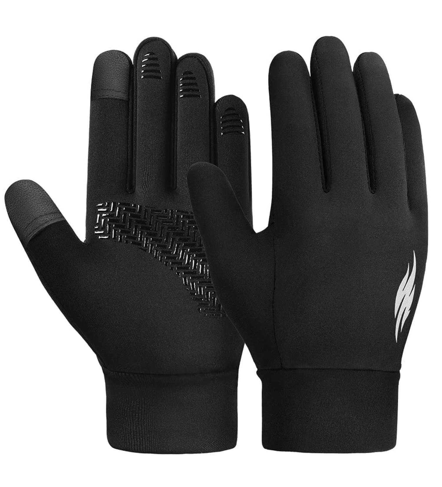 Children's Winter Bicycle Gloves - Warm Touchscreen Waterproof Windproof for Kids (Ages 4-12) - Anti-Slip Outdoor Sports Gloves for Girls - Black - Buy Online on GoSupps.com