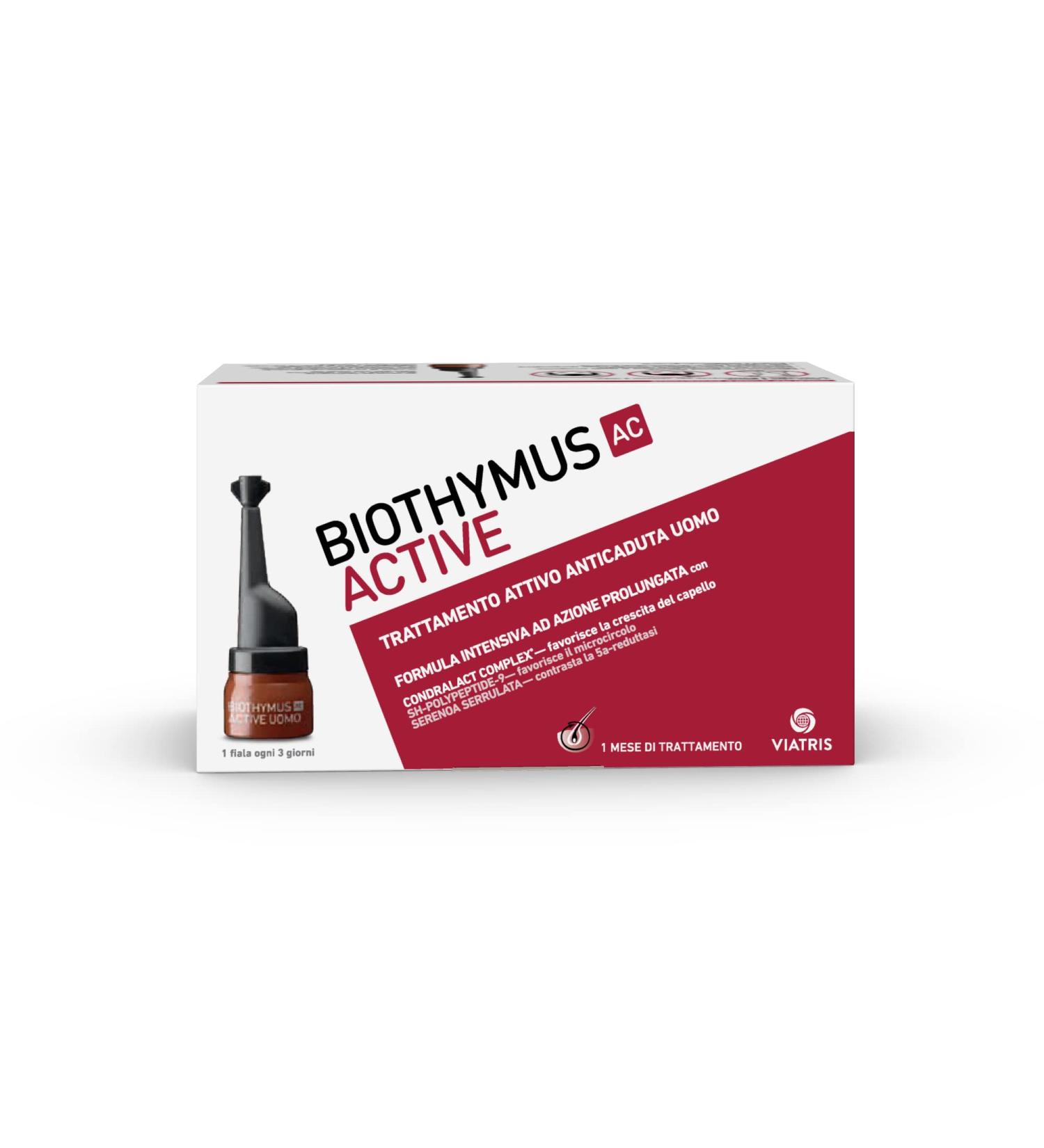 Biothymus Ac Active Anti-Fall Treatment for Men | Intensive Formula | 10 Ampoules - Global Shipping Available - Buy Online on GoSupps.com