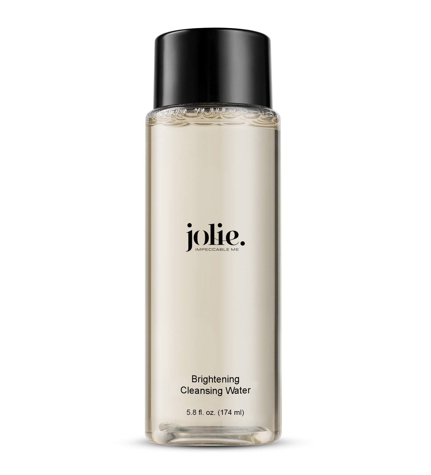 Jolie Brightening Cleansing Water - Soothing Soap-Free Renewing Face Cleanse - No Rinse Required