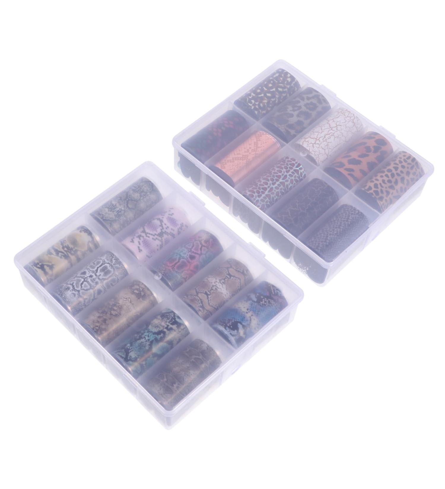 2 Boxes Nail Transfer Stickers Leopard Nail foil Nail Kits calcomanias para u as Snake Nail foil Transfer Stickers Nail Decoration Nail Decor Accessory Classic Nail Stickers Assorted Color 50X4X0.1CM - Buy Online on GoSupps.com