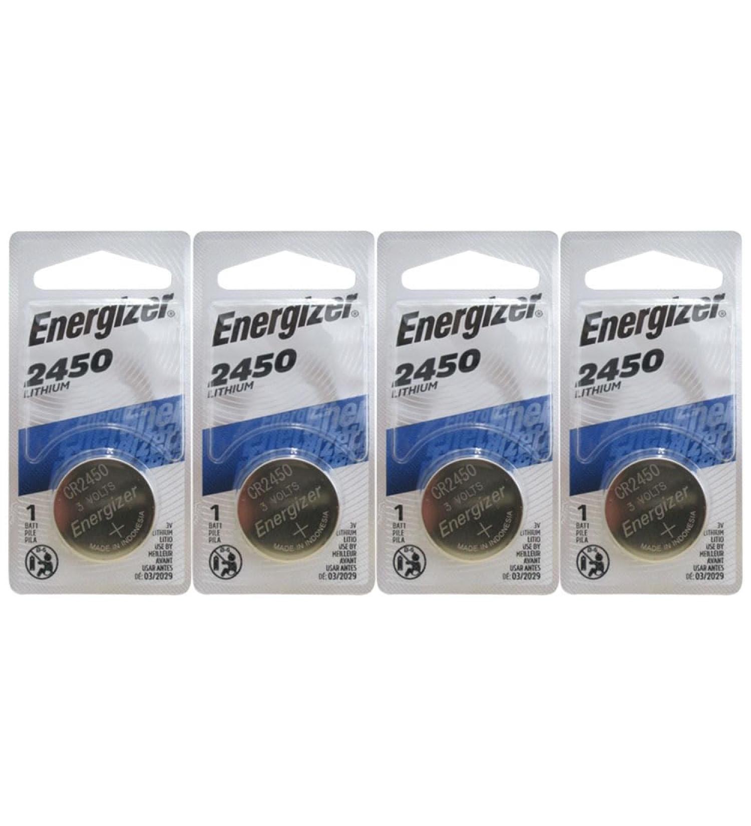 MBS Compatible with Energizer Lithium Coin Blister Pack Watch/Electronic Batteries CR2450 (Pack of 4) - Buy Online on GoSupps.com