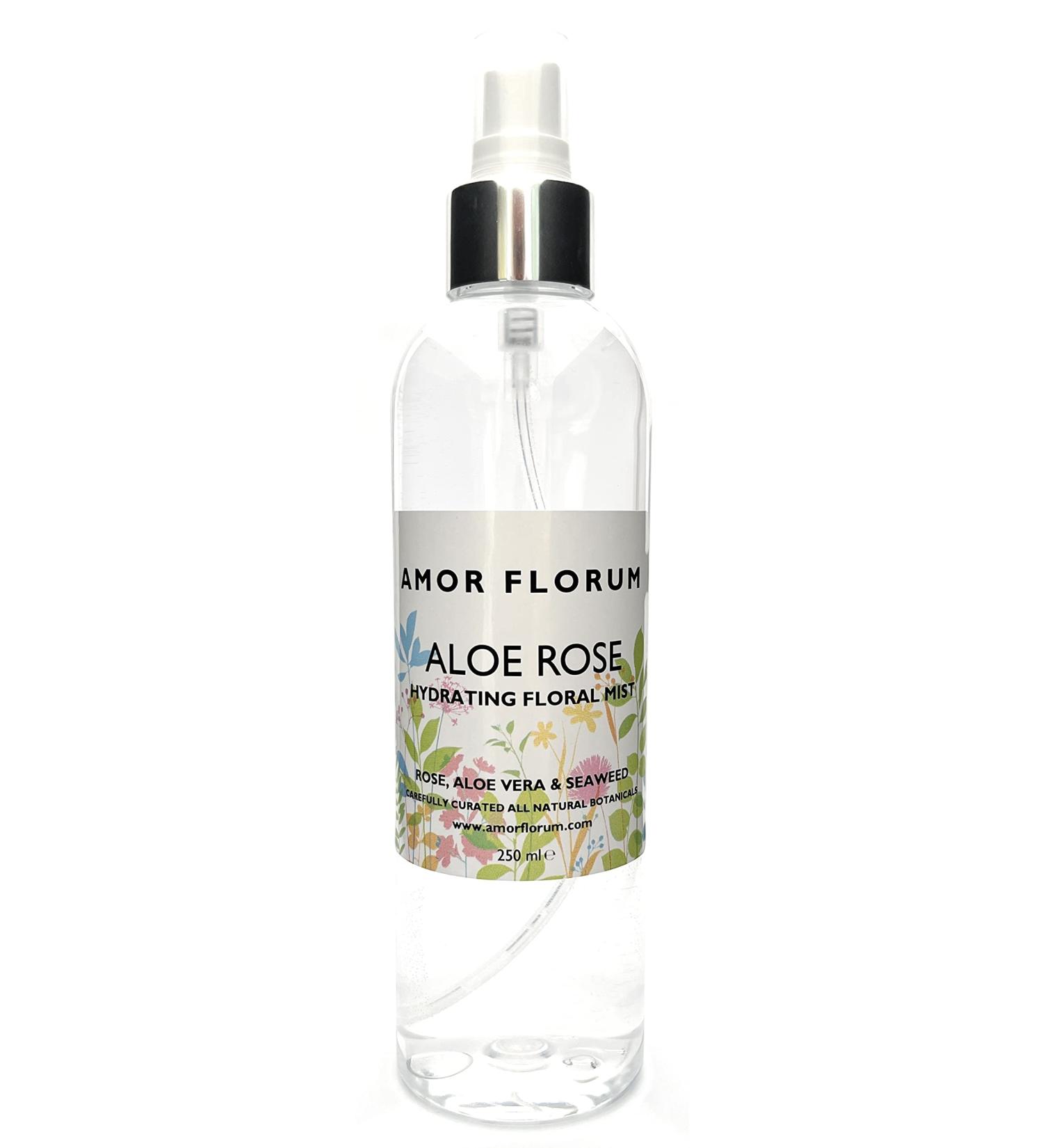 Amor Florum - Aloe Rose Hydrating Floral Mist - 99% Natural. Aromatic Cleanser Toner Primer to Soothe Scent and Refresh. 250ml. - Buy Online on GoSupps.com