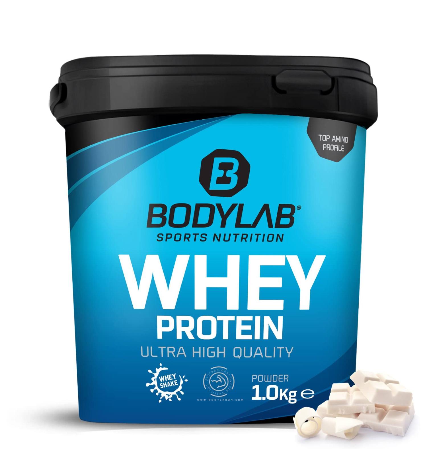 Bodylab24 Whey Protein Powder White Chocolate 1kg White Chocolate 1 kg (1 pack)