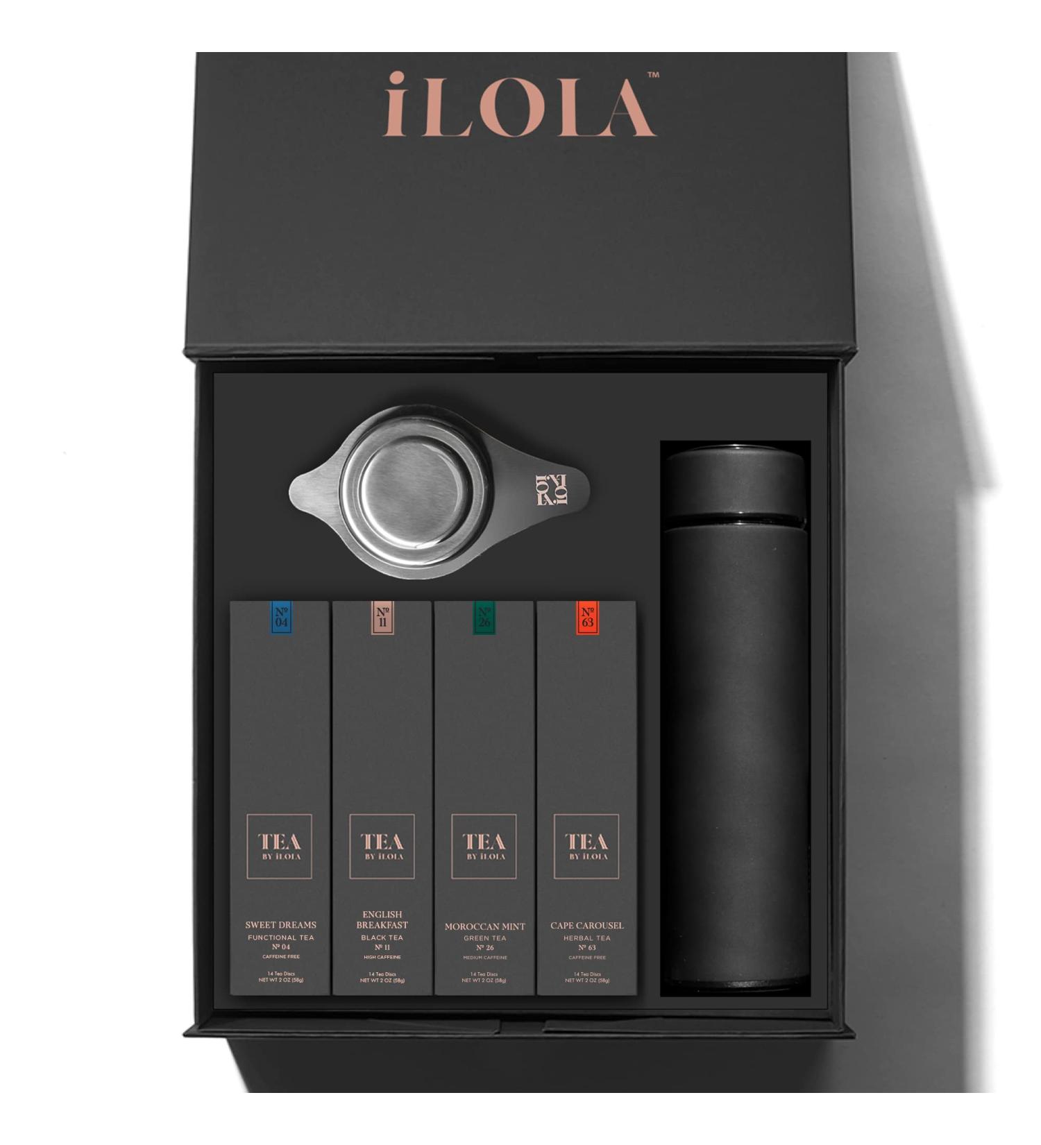 iLOLA Tea Disc Essentials Set: Sweet Dreams, English Breakfast, Moroccan Mint, Cape Carousel | 2 Boxes, 14 Discs/Box | Tea by iLOLA - Buy Online on GoSupps.com