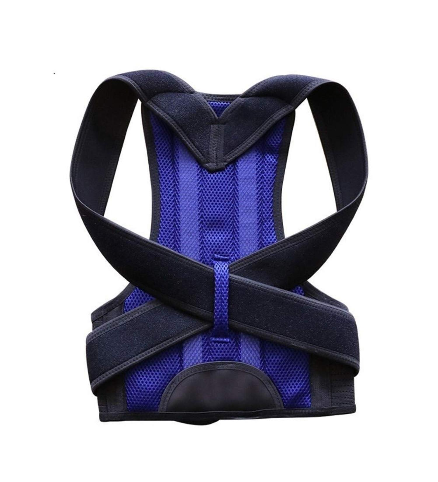Posture Corrector For Back Clavicle Spine Back Shoulder Lumbar Support Corset Correction Posture pedic belt Men Women (Black L) Better life Blue S - Buy Online on GoSupps.com