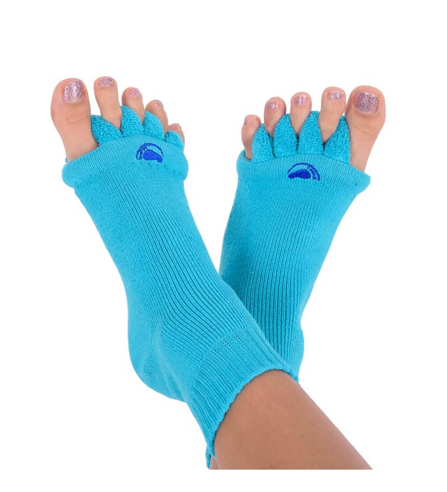 Happy Feet Original Foot Alignment Socks Blue (Women's 7-9/Men's 5-8) - Medium Size - Buy Online on GoSupps.com