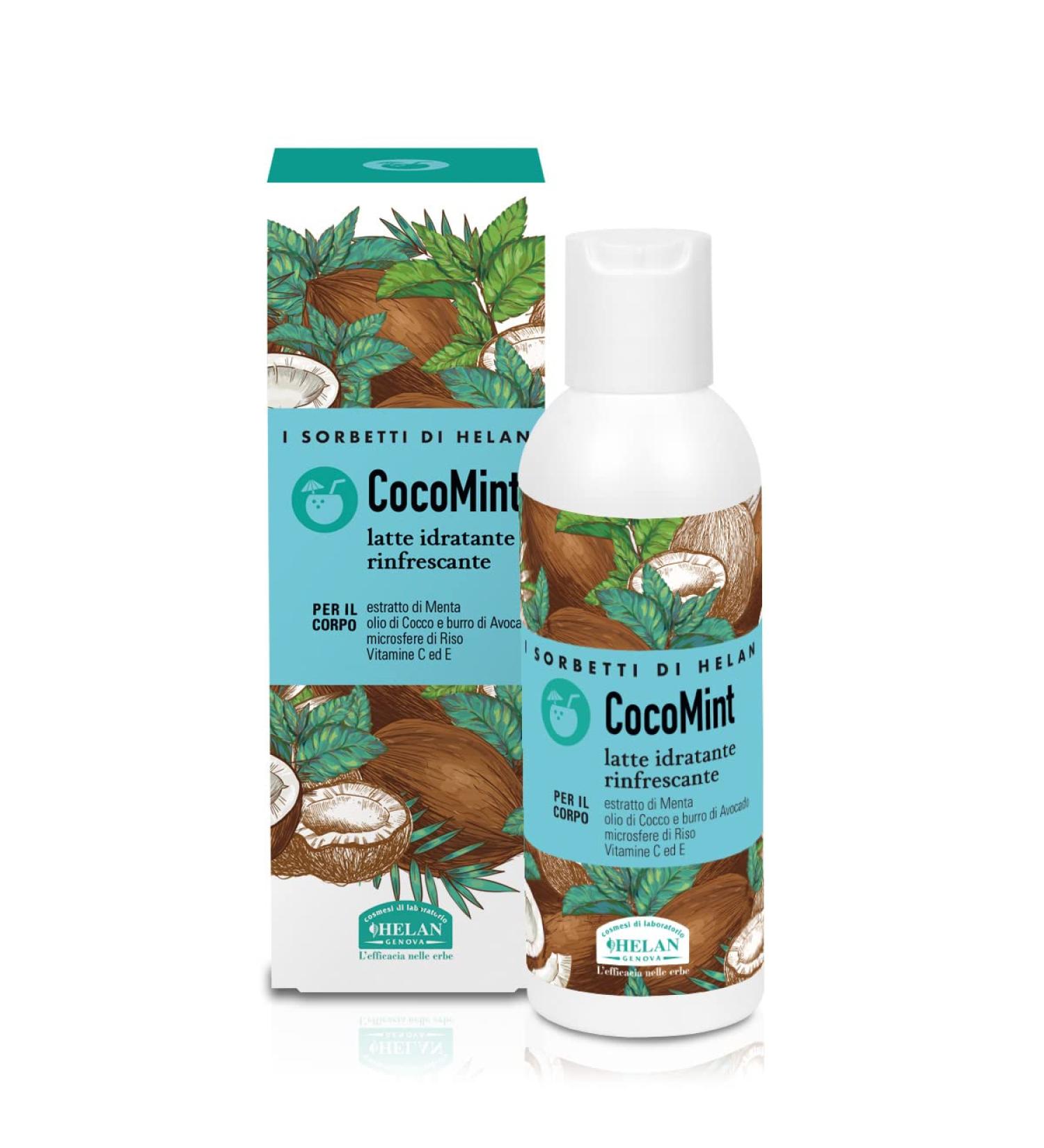 Helan I Sorbetti CocoMint - Moisturising Scented Body Cream with Vitamin C & E Coconut Oil & Avocado Butter - Gentle Moisturiser & Body Milk with Refreshing Silky Effect - Made in Italy 150 ml - Buy Online on GoSupps.com
