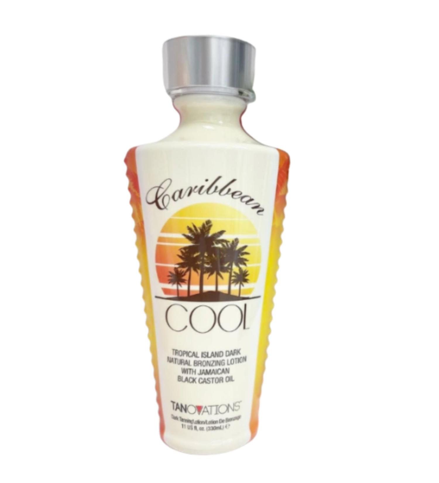 Caribbean Cool Dark Natural Bronzing Tanning Bed Lotion Jamaican Black Castor Oil Vitamin E & Botanical Oils Tropical Punch Fragrance Dark Tan Enhancer DHA-Free 11 fl oz - Buy Online on GoSupps.com