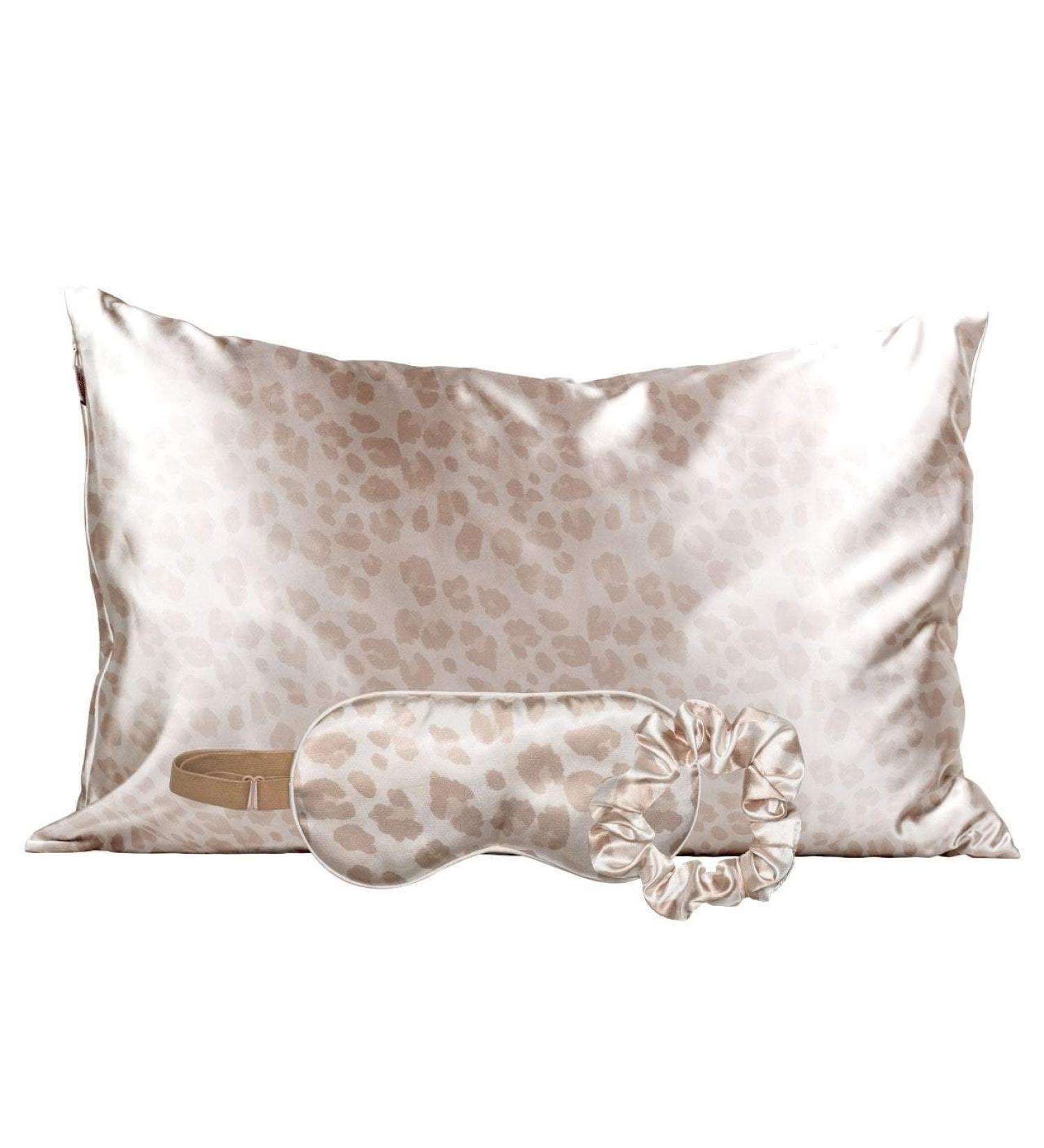 Kitsch Satin Sleep Set - Leopard 3 Piece Luxury Loungewear - Buy Online on GoSupps.com