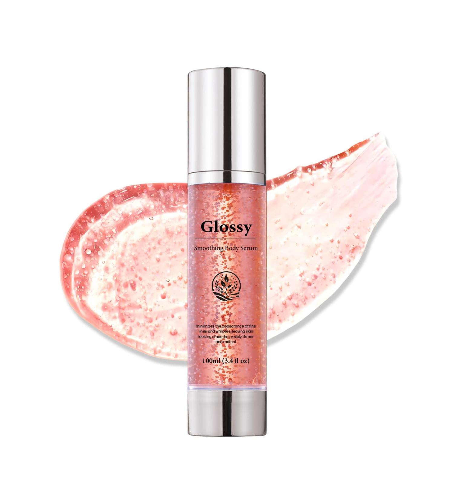Glossy Smoothing Body Serum for Neck & Body Hydrating Firming Gel with Niacinamide Peptides & Hyaluronic Acid Improves Skin Texture Lightweight Vegan Formula 100ml (1) - Buy Online on GoSupps.com