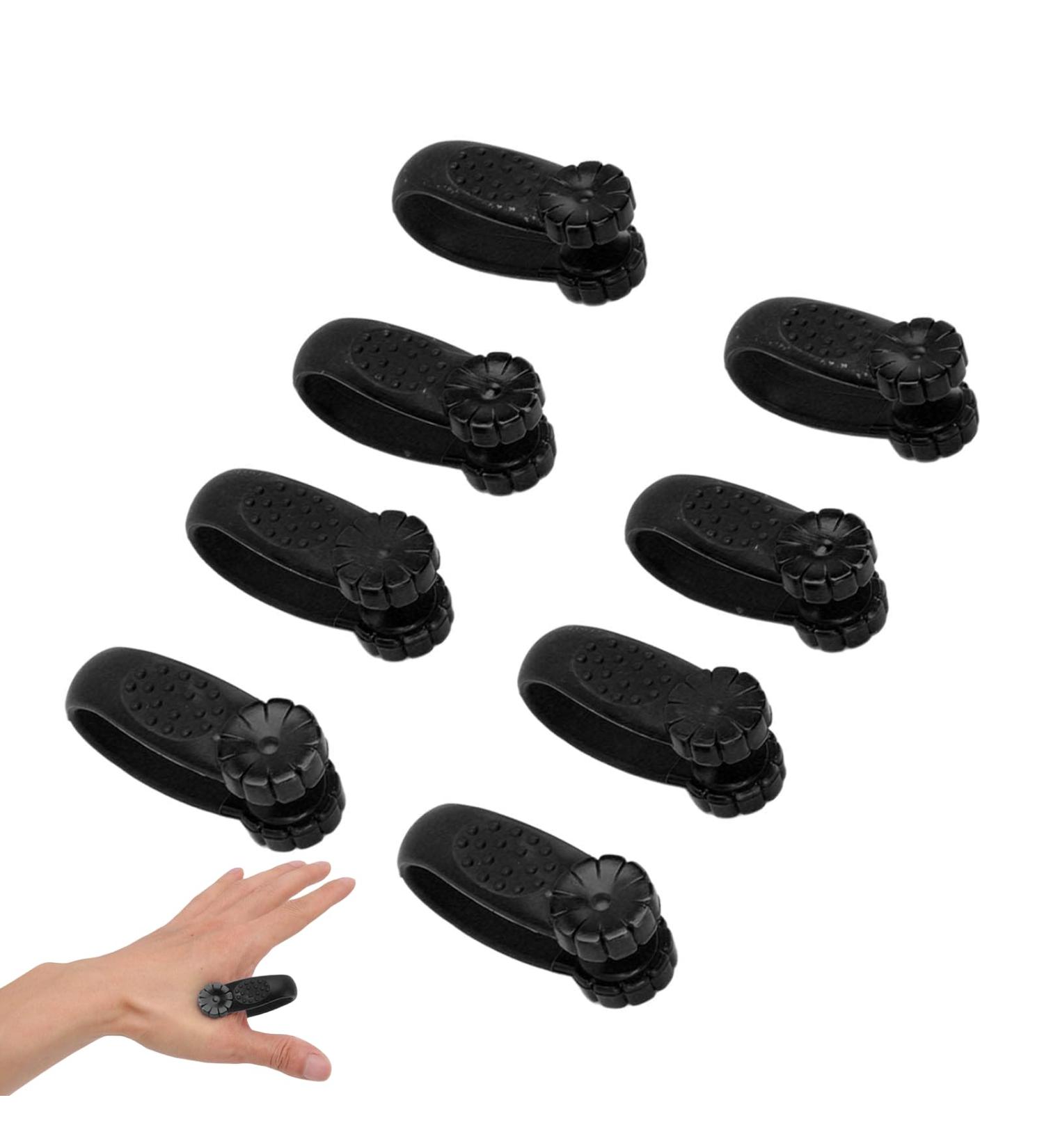 Cyrank 8-Part Hand Pressure Point Tool - Acupressure Clip for Migraine Relief - Reusable Black Plastic Handic Tool - Buy Online on GoSupps.com