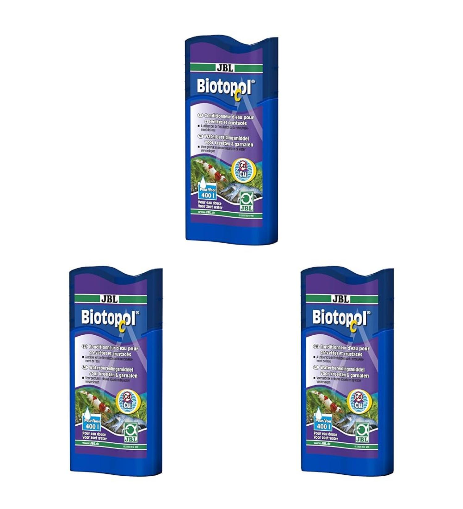 JBL Biotopol C 100 ml Pack of 3 for Shellfish & Shrimps - Premium Aquarium Care | International Shipping - Buy Online on GoSupps.com