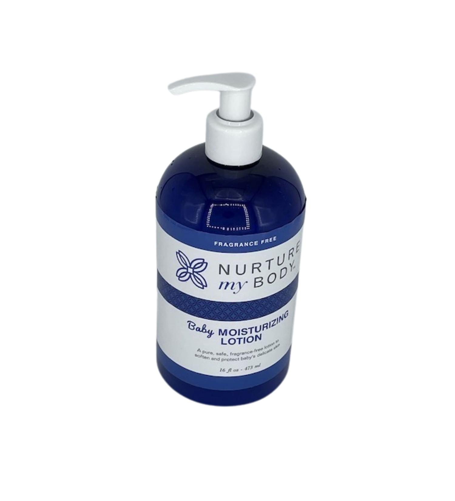 Nurture My Body Fragrance-Free Baby Lotion 16oz | All-Natural Plant Extracts | Baby Shower Favor Gift | 473ml - Buy Online on GoSupps.com
