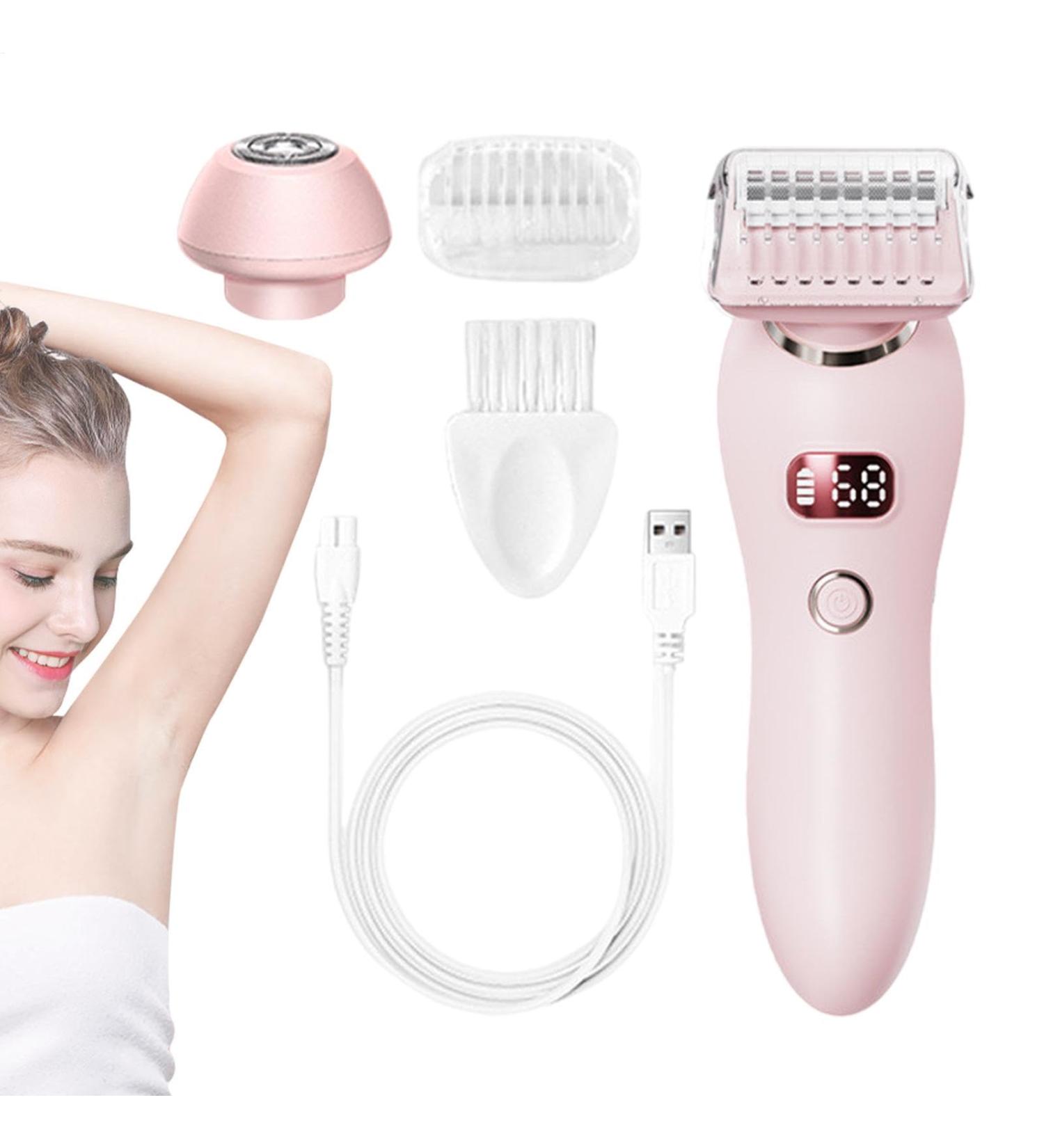 Smooth Glide Womens Hair Trimmer Epilator Hair Removal for Women Versatile Personal Groomer for Women Facial Shaver Bikini Trimmer for Wet Hair Pink - Buy Online on GoSupps.com