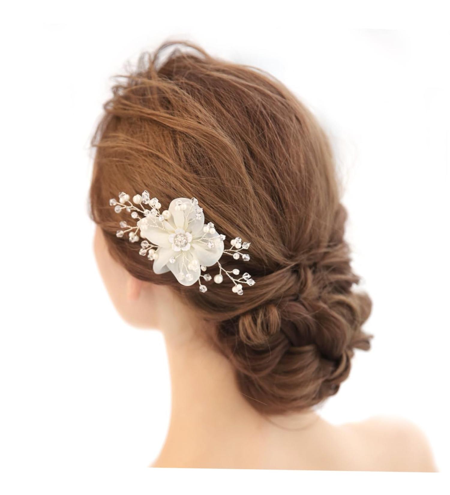 minkissy Pearl Tiara Bridal Headpiece Rhinestone Headpiece Crystal Headpiece Bridal Hair Comb Wedding Hair Comb Crystal Hair Comb Decor Hair Comb Decorate Bride Rhinestones - Buy Online on GoSupps.com