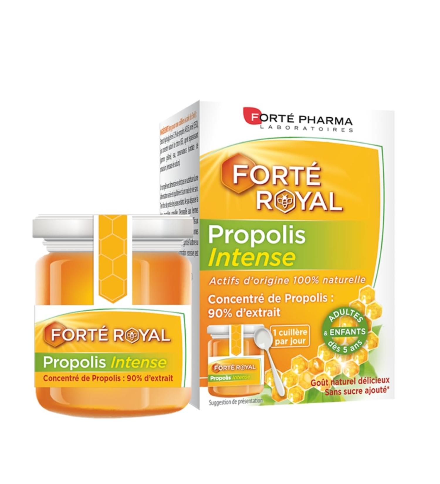 Fort Pharma - Propolis Intense | Compl ment Alimentaire concentr de Propolis Verte et Miel d'Eucalyptus Jus de Citron - Immunit & D fenses - D s 5 ans - Go t naturel | 1 Pot 40g 1 c c/jour 40 unit (Lot de 1) - Buy Online on GoSupps.com