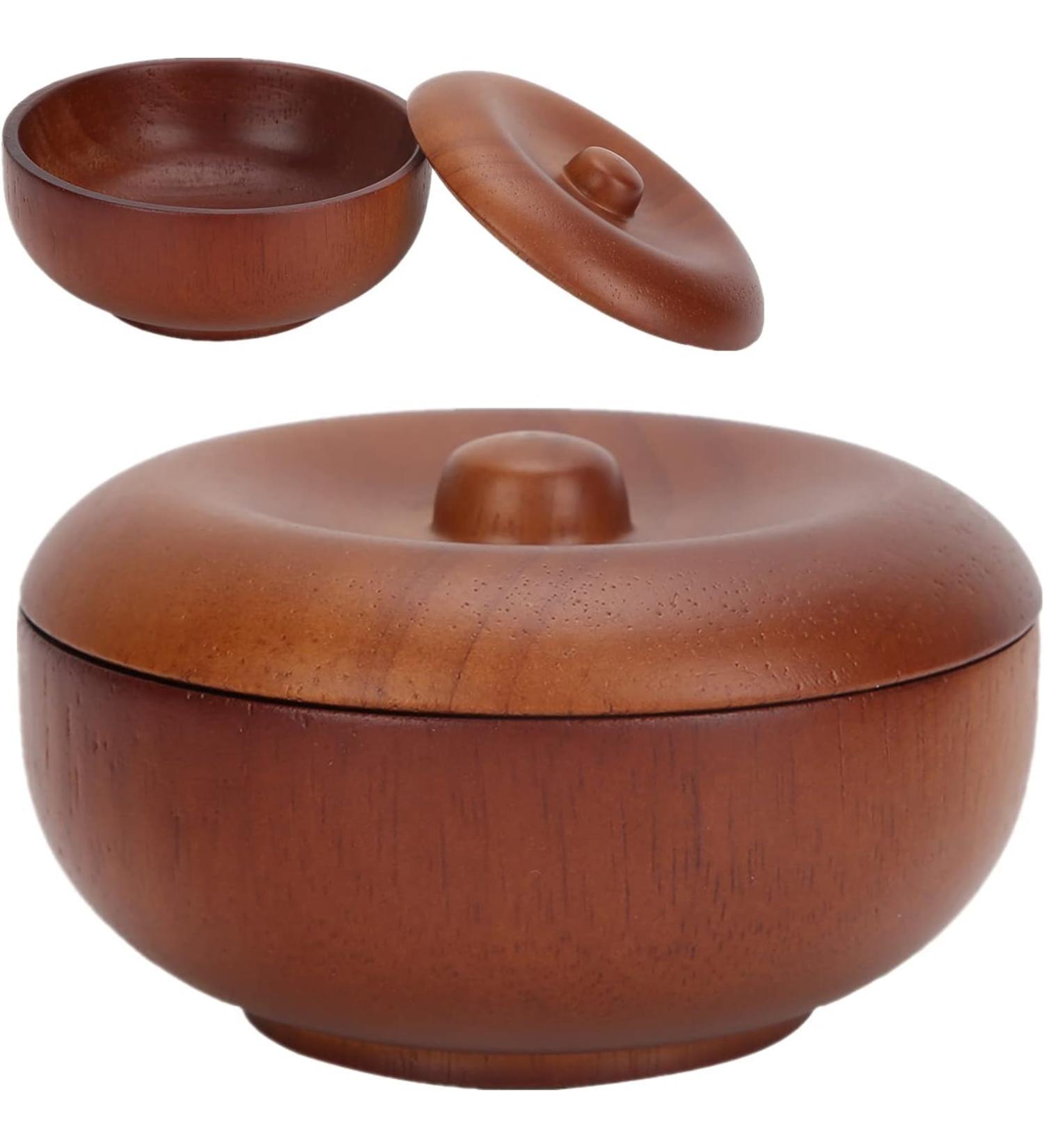 Premium Hood Shaving Bowl with Lid | Professional Shaving Foam Cup & Soap Mug for Men | International Shipping Available - Buy Online on GoSupps.com
