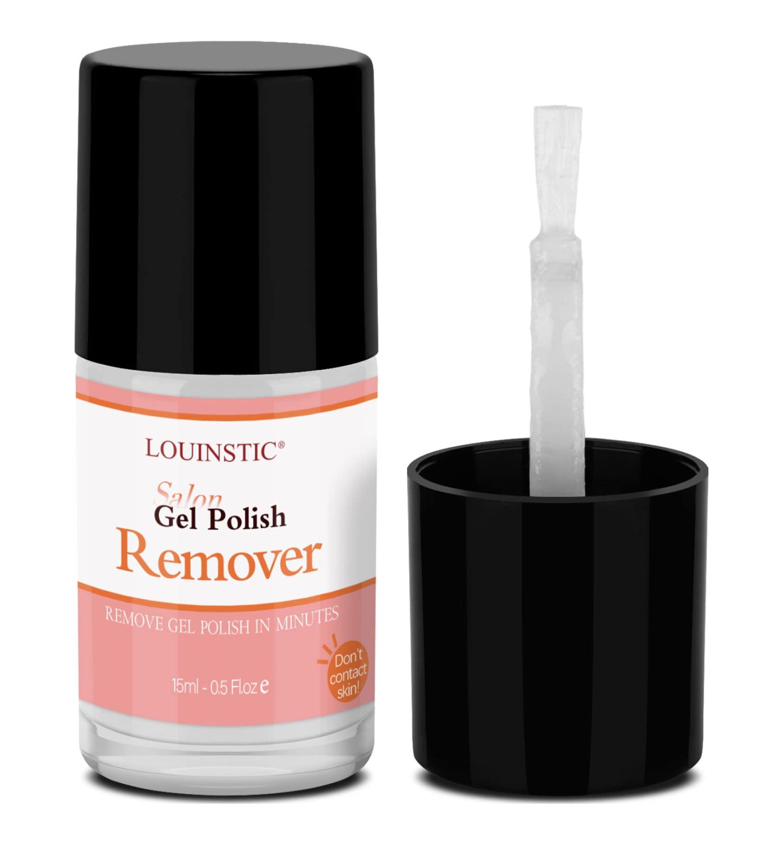 LOUINSTIC Gel Polish Remover 0.5oz - Fast & Gentle Nail Gel Remover | 3-5 Minute Removal Time - Buy Online on GoSupps.com