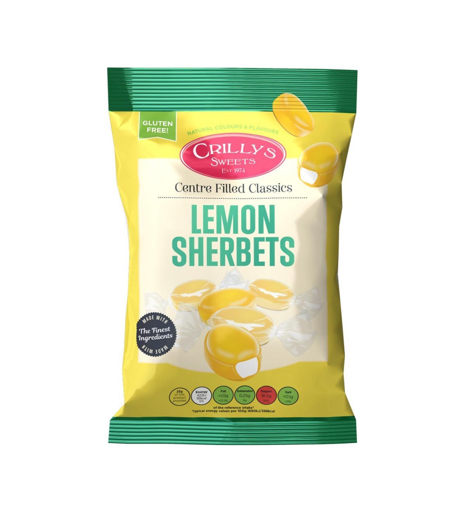 Crillys Lemon Sherbets (160g) British Sweets/Candy