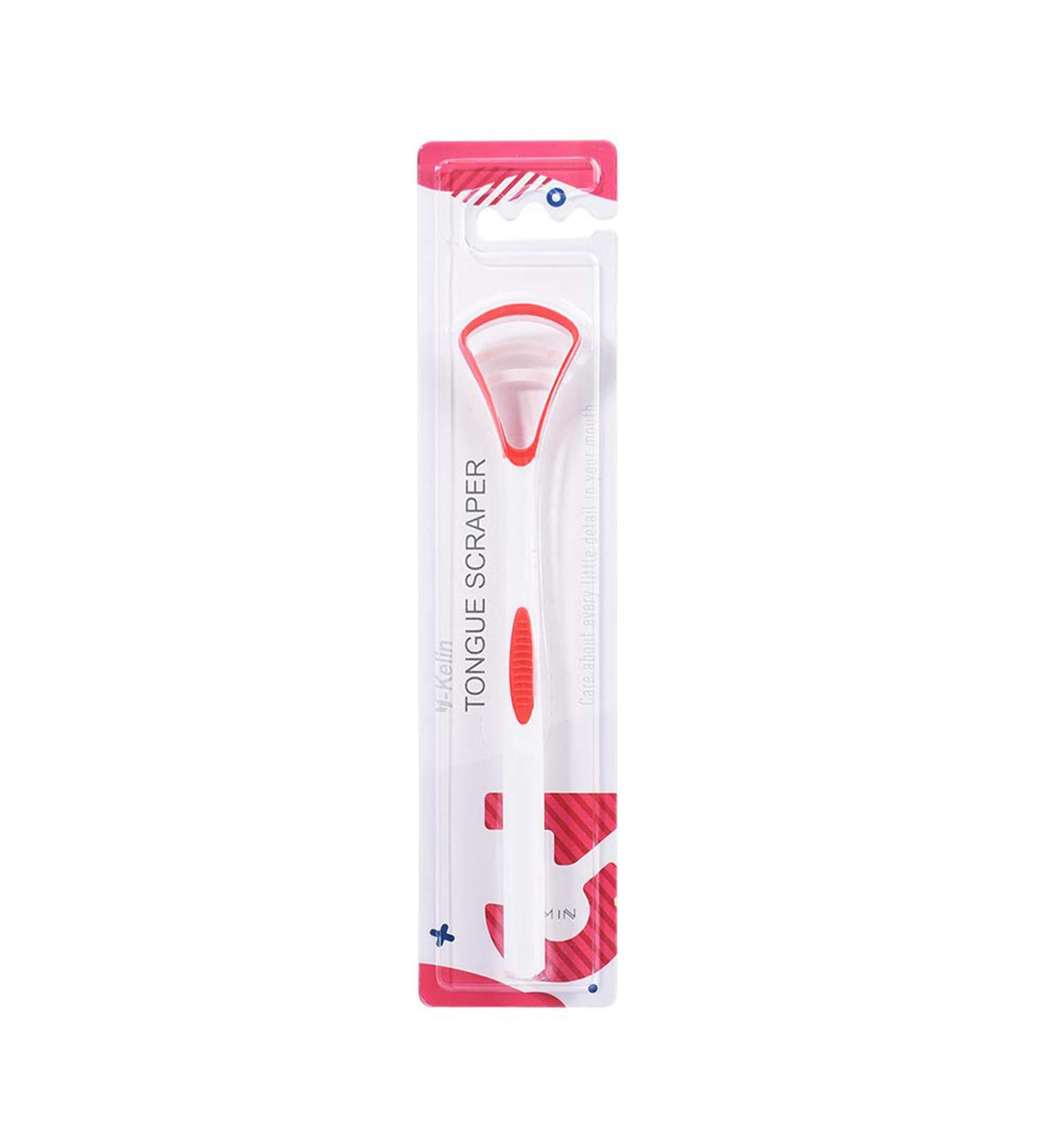 Red Tongue Cleaner - Gentle Tongue Scraper for Fresh Breath | International Shipping - Buy Online on GoSupps.com