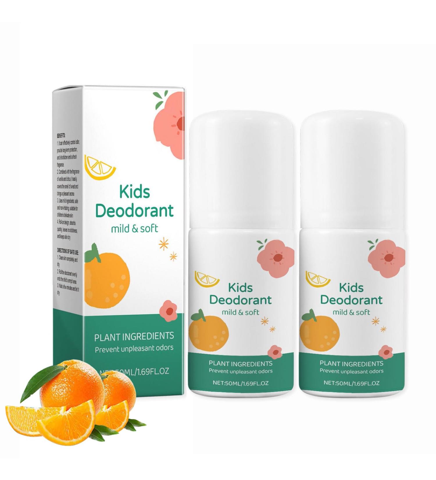 Lot de 2 d odorants naturels pour enfants et adolescents protection douce et hypoallerg nique contre la peau s che - Buy Online on GoSupps.com