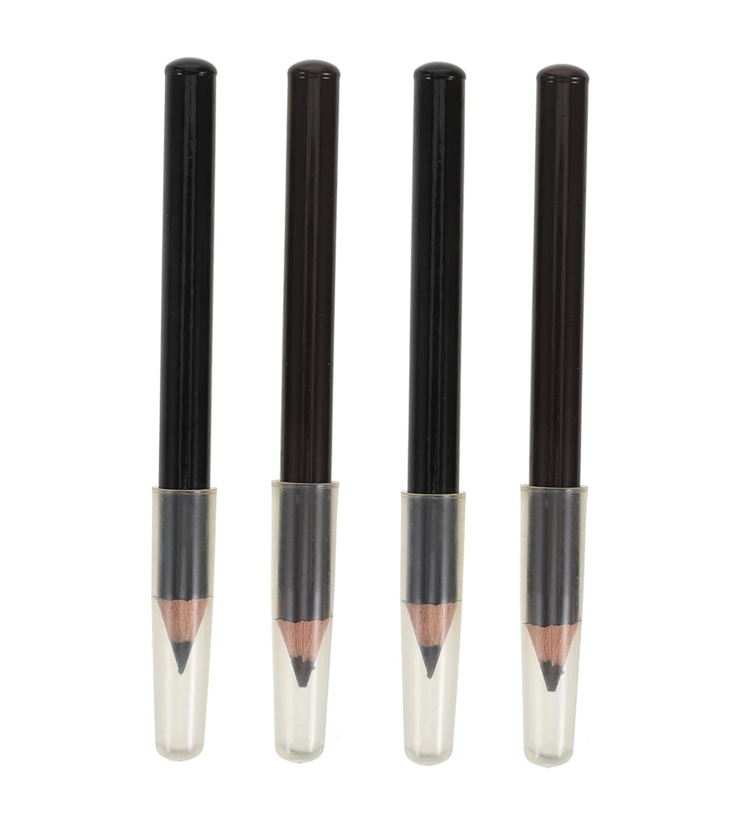 FOYTOKI 4pcs Wooden Eyebrow Pencil Eyebrow Liner Pen Eyeliner Pencil Eye Brow Pencils Makeup Brow Pencil - Buy Online on GoSupps.com