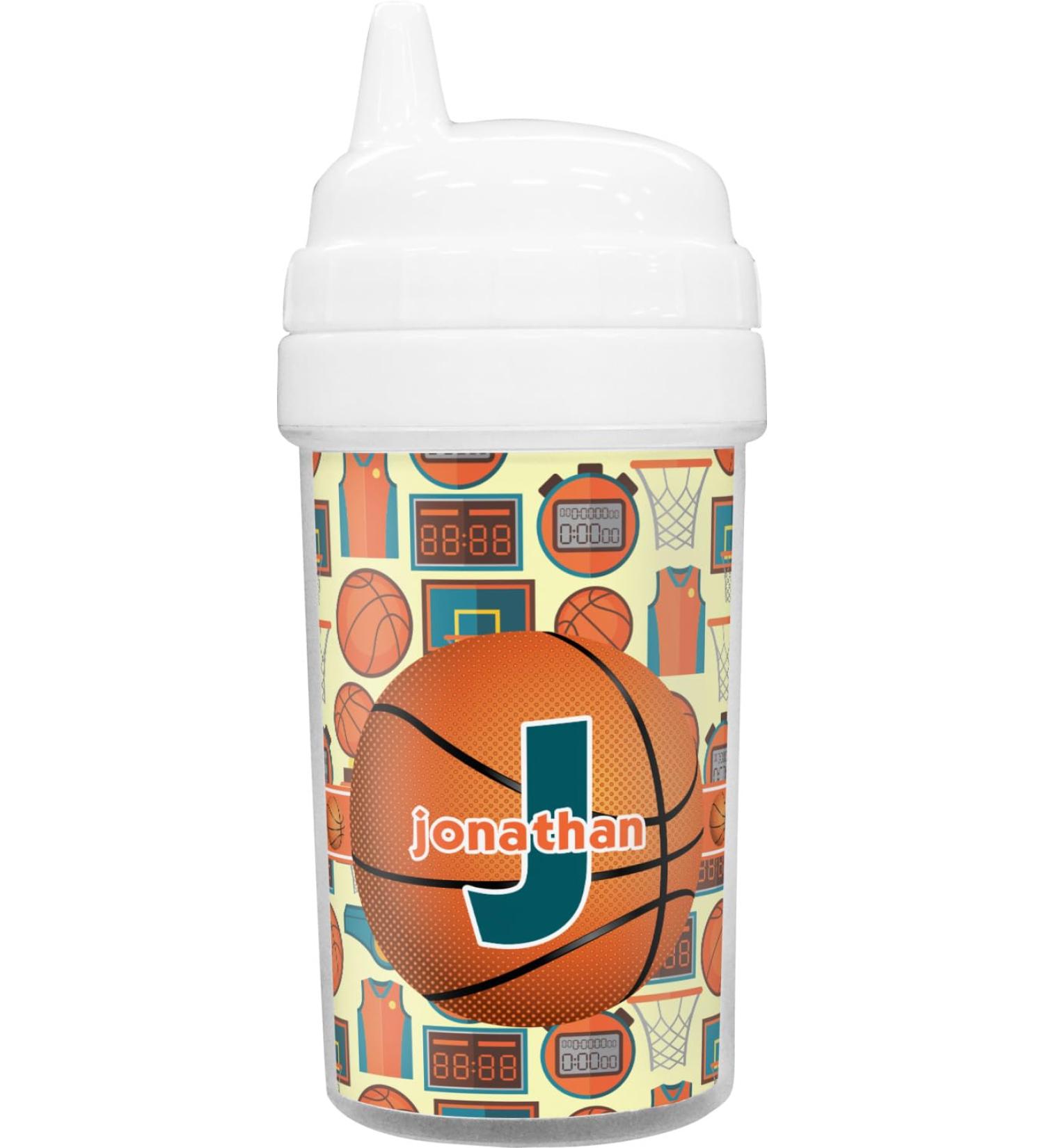 RNK Shops Basketball Toddler Sippy Cup (Personalized)