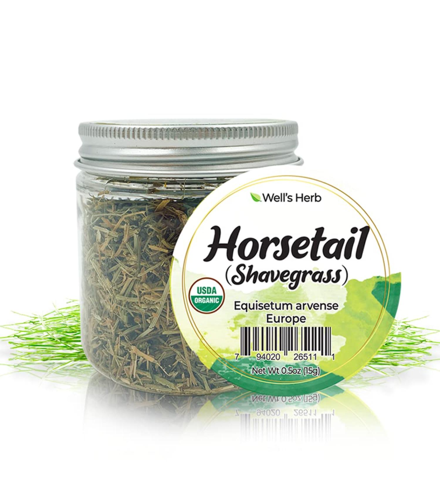 Organic Horsetail Herb for DIY Herbal Hair Infused Oil - 0.5oz for Hair Growth Treatment - Buy Online on GoSupps.com